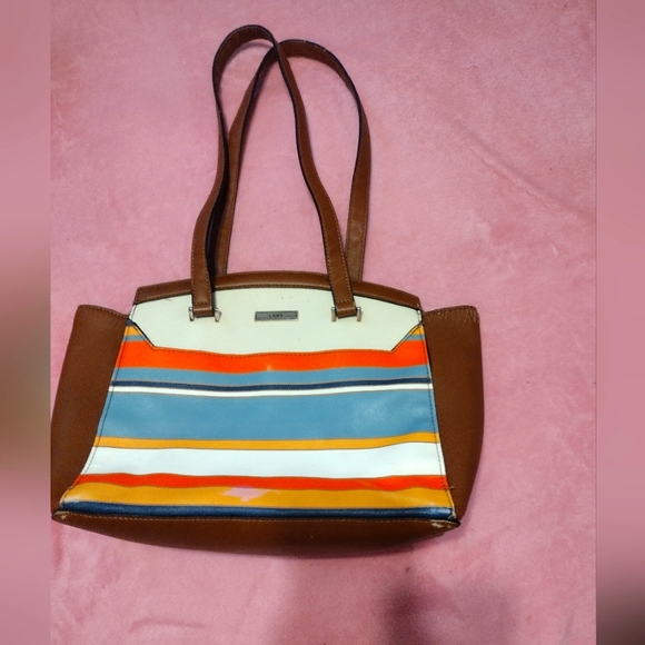 Chaps Handbags - CHAPS Medium Size Stripped Tote/Purse